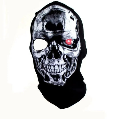 Halloween new mask Black Mask Balaclava Beanies Hats Men Ghost Skull Full Face Warmly Mask Hood Beanie Ggorros Hombre Casquette