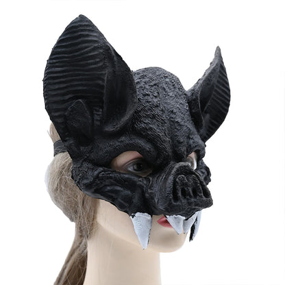 2025 Vampire Scary Halloween Masks Creepy Carnival Props Evil Cosplay Masks Halloween Bat Mask Bat Face Cover Mardi Gras Mask