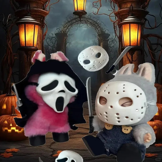 Halloween prank mask - a terrifying costume set with scary outfits, suitable for party funny horror role-playing accessories.