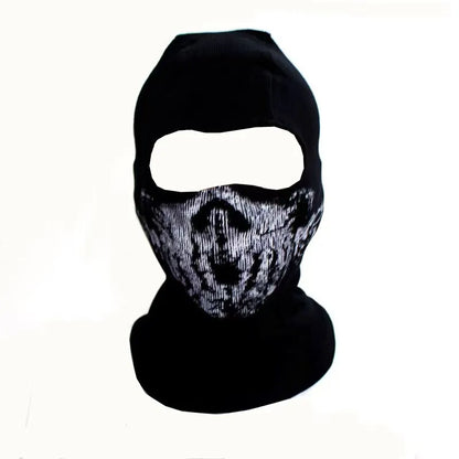 Halloween new mask Black Mask Balaclava Beanies Hats Men Ghost Skull Full Face Warmly Mask Hood Beanie Ggorros Hombre Casquette